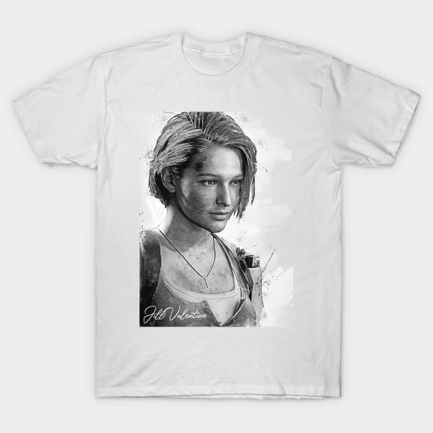 Jill Valentine Resident Evil 3 Remake T-Shirt by Creativedy Stuff